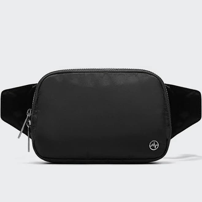 Pander Belt Bag Large 2L, Nylon Fanny Pack Purse for Women and Men with Adjustable Strap