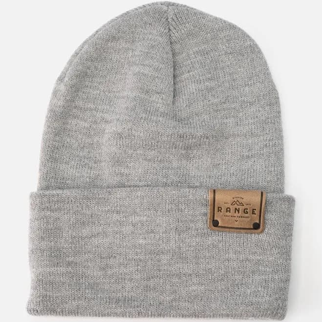 Range Leather Knit Beanie