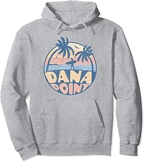 Dana Point California Beach Surf Summer Vacation Vintage Pullover Hoodie