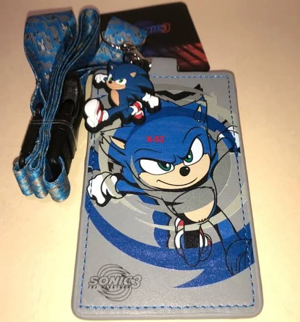 Sonic Lanyard W Pvc Charm Sonic The Hedgehog 3 Sega Movie Merch Badge