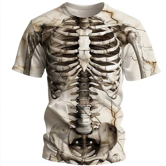 Men's Graphic Cool Skulls Skeleton T Shirt Short Sleeve T Shirt 3D Print Crew Neck Shirt Designer Casual Subculture Sports Outdoor Holiday Going out
