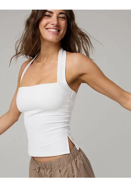 Aerie Real Me Xtra Halter Tank Top