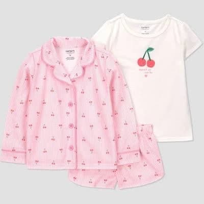 Carter's Just One You Toddler Girls' Cherry Pajama Set