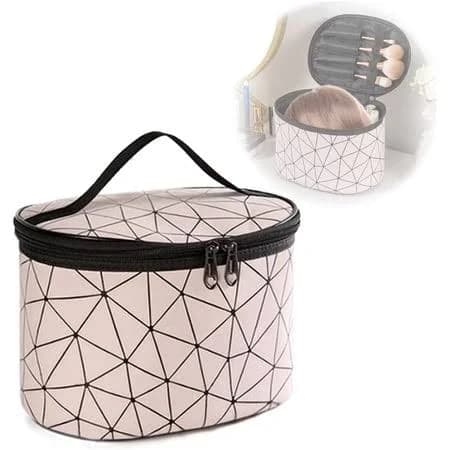 Portable Wig Storage Box - Hair Extension Accessories Carrying Travel Case Makeup Tool Organizer to Store Hairpieces, Decorations, Pink, Size: Medium
