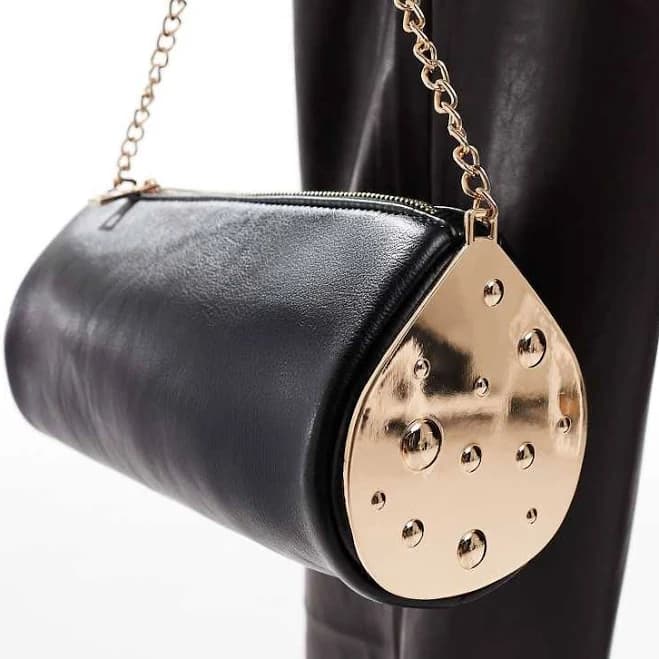 ASOS Metalwork Shoulder Bag with Chain Strap