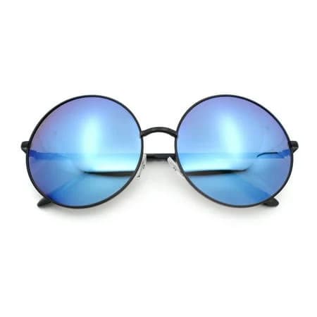 Iconic Hippie Oversize Round Circle Sunglasses