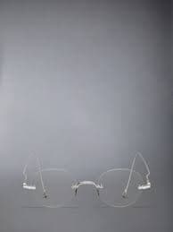 Titanium Rimless Round Eyeglasses | Thom Browne