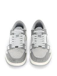 AMIRI Crystal Skel Top Sneakers | Grey | FARFETCH