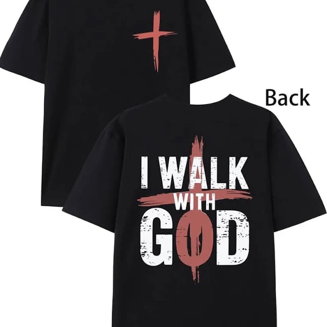 Christianartworkshop I'll Walk With God T-Shirt