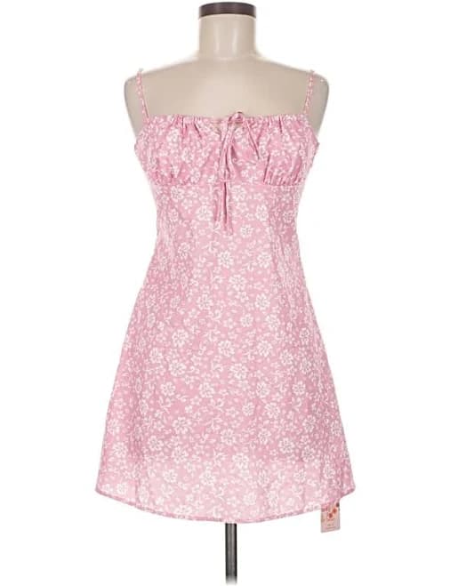 SHEIN Women's Strapless Neckline Sleeveless Paisley Cocktail Dress