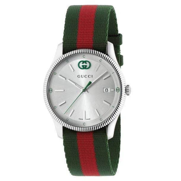 Gucci G-Timeless Quartz Nylon-Strap Watch