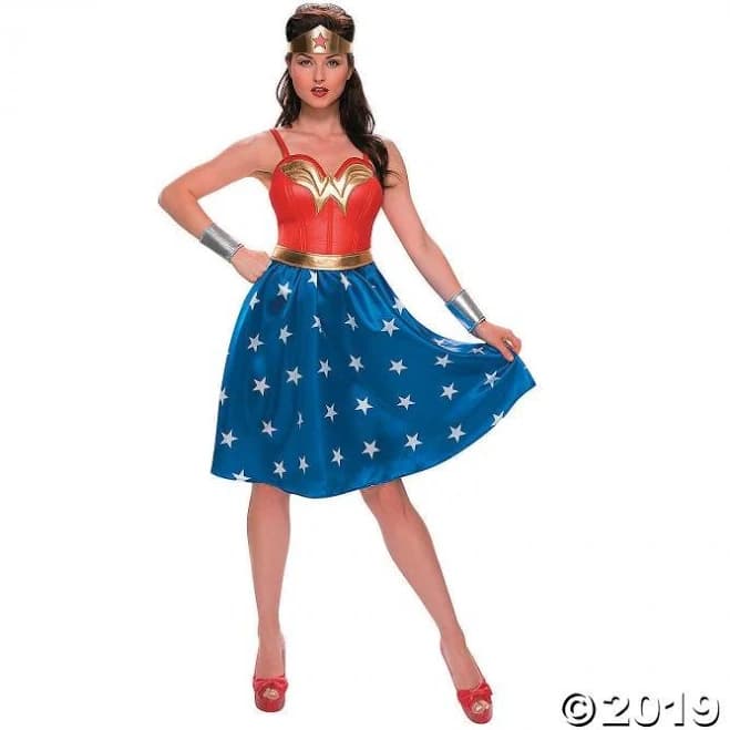 Wonder Woman Long Skirt Costume