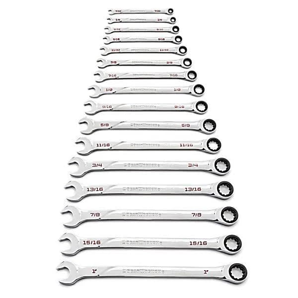 GearWrench 120XP Universal Spline SAE XL Combination Ratcheting Wrench Set