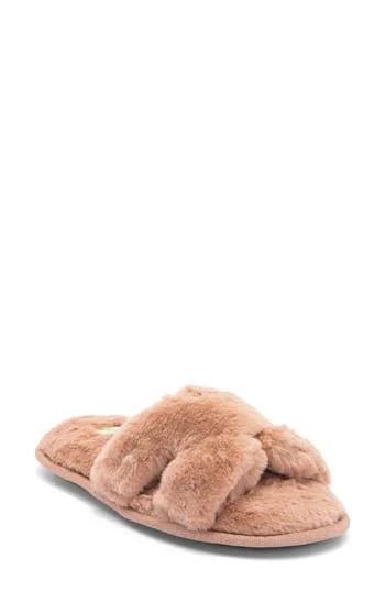 Honeydew Women's H Band Faux Fur Slippers