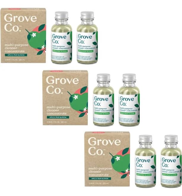 Grove Co. Multi-Purpose Cleaner Concentrates Apple & Pear Blossom 3-pack