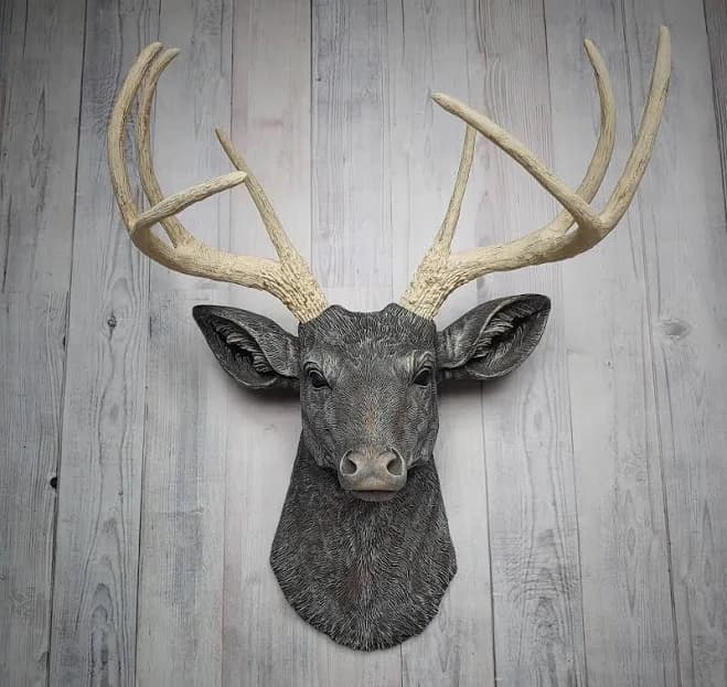 Faux Taxidermy Deer Head, Stag Wall Mount