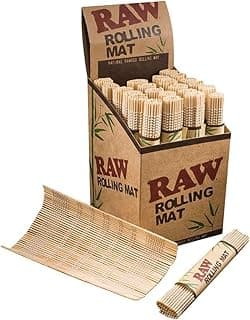 RAW® Rolling Mat 'Natural Bamboo '2 Mats' (for use w/ Rolling Papers)