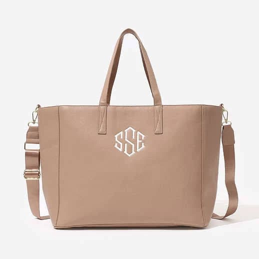 Monogrammed Carry On Travel Tote