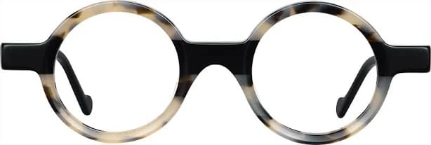 Fytoo Round Tortoiseshell Acetate Full Rim Eyeglasses