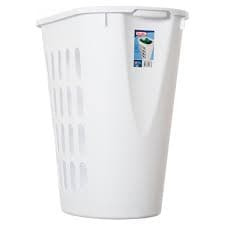 STERILITE #1256 LAUNDRY HAMPER OPEN TOP WHT - JC Sales