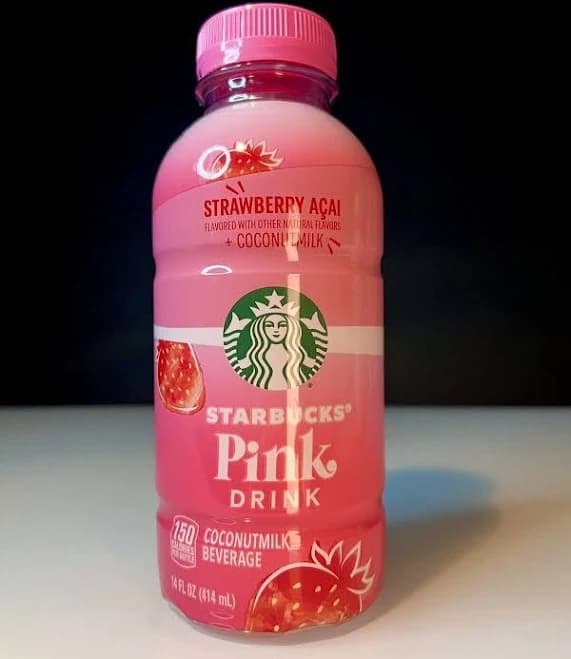Starbucks Pink Strawberry Acai Coffee Coconut Milk Drink