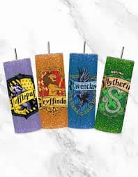 H Potter Houses-Tumbler 20oz - wizard Harry- Gift for all-Handmade Custom Stainless Steel Glossy