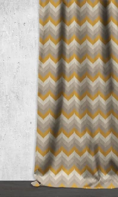 'Leaf Curry' Light Blocking Bespoke Drapery
