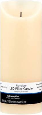 Mainstays Unscented Flameless LED Pillar Candle