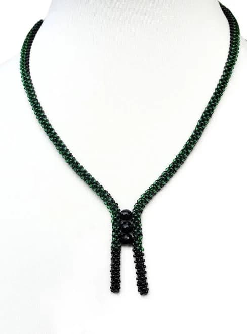 Handmade Pearl Onyx Necklace