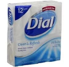 Dial Antibacterial Deodorant Soap, White
