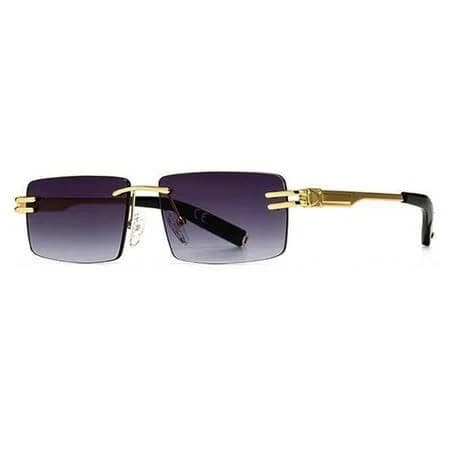 Street Knitted Unisex Rimless Sunglasses