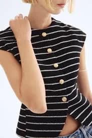 H&M Ladies Button-Front Top