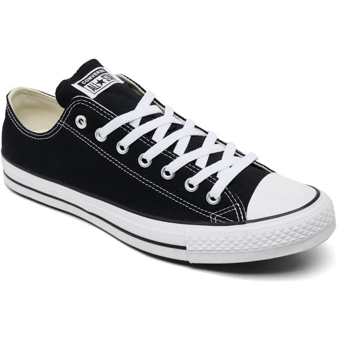 Converse Men's Chuck Taylor Low Top Sneakers from Finish Line - Black, White - Size 8.5
