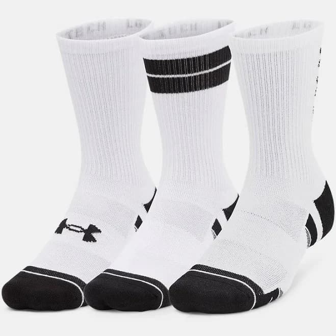 Adult Under Armour Performance Tech Crew Socks Unisex 3 Pack