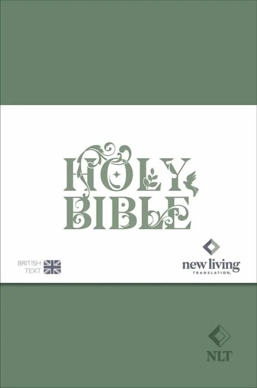 NLT Holy Bible: New Living Translation Standard Edition, British Text Version in Sage-Green Soft-Tone Flexiback Binding