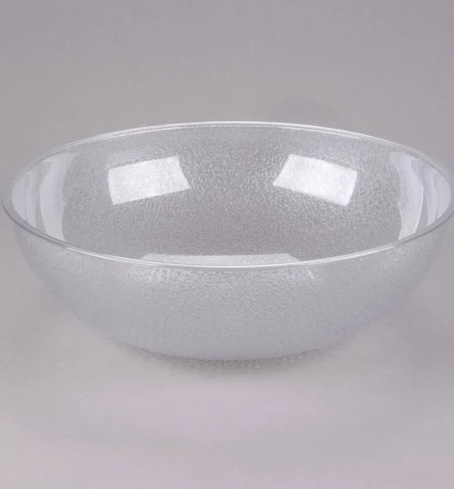 Cambro PSB15176 15" Clear Pebbled Bowl