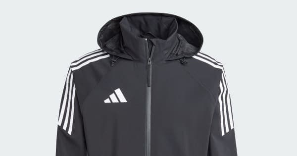 adidas Tiro 24 Rain Jacket - Black | Free Shipping with adiClub