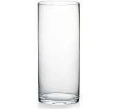 WGV Clear Cylinder Glass Vase 5-Inch by 12-Inch
