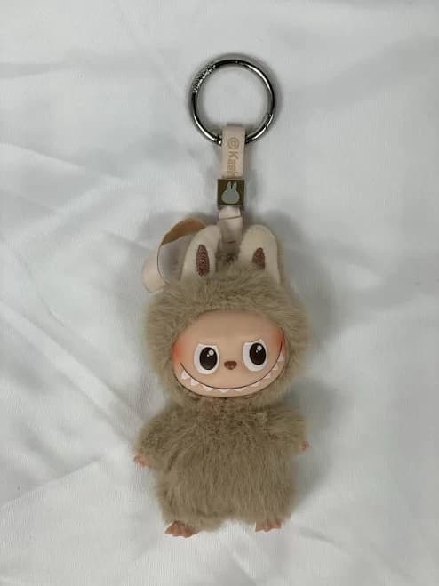 Pop Mart The Monsters Labubu Plush Keychain Kasing Lung Vinyl Face Doll