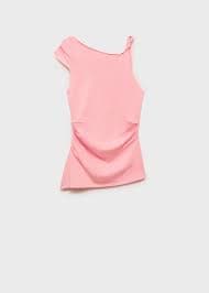 Asymmetrical fine-knit top - Women | MANGO Niger