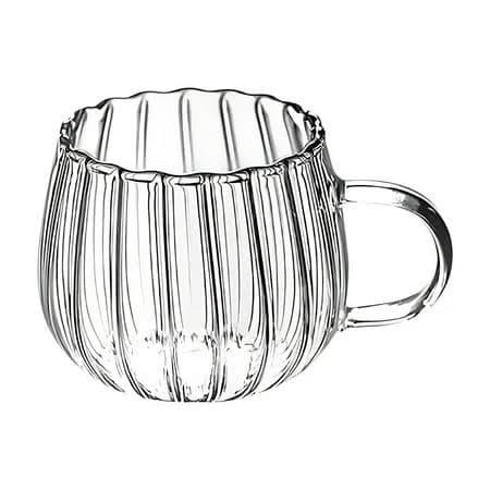 Glass Coffee Mug Clear Coffee Mug Glass Mug with Handle Beverage Clear Mug for Coffee