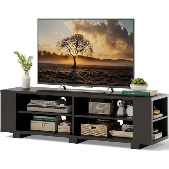 Costway TV Stand Modern Wood Storage Console Entertainment Center