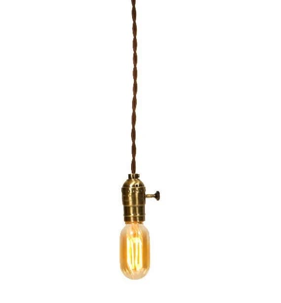 Vintage Industrial - Economy Minimalist Bare Bulb Pendant Light
