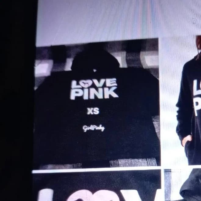 Victoria Secret Pink Originals Black Pullover Hoodie Size Medium