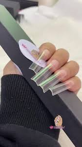 500pcs Flat Square Acrylic NailTips Flatter Straight Non C Curve False Nails Tip | eBay