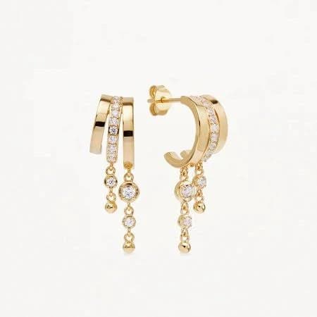 14K Gold Plated Dainty Gold Drop Earrings