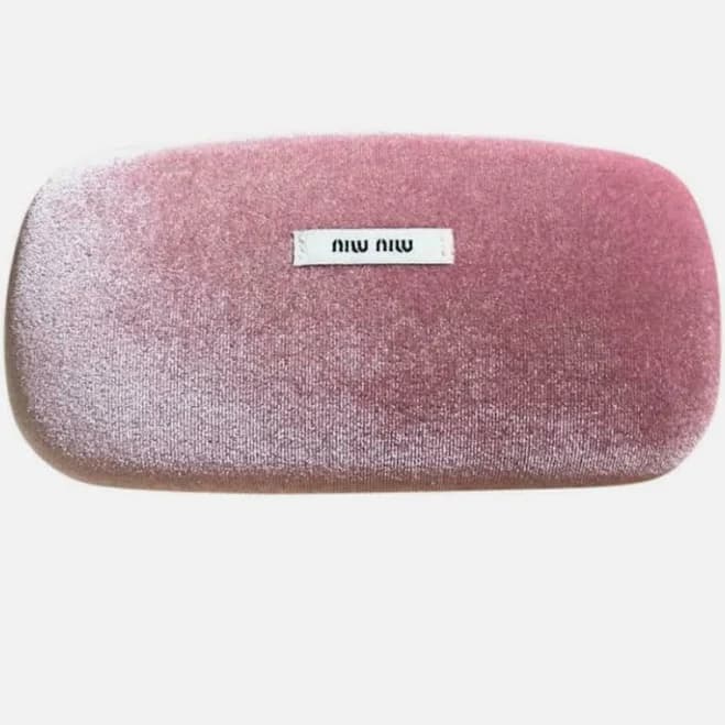 Miu Miu Accessories | Miu Miu Pink Velvet Hard Sunglasses Case | Color: Pink | Size: Os | Paulinacontrera's Closet