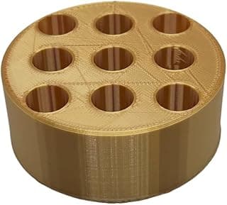 510 Cartridge, Pens and Battery Holder - 9 Spaces Puck (Gold)