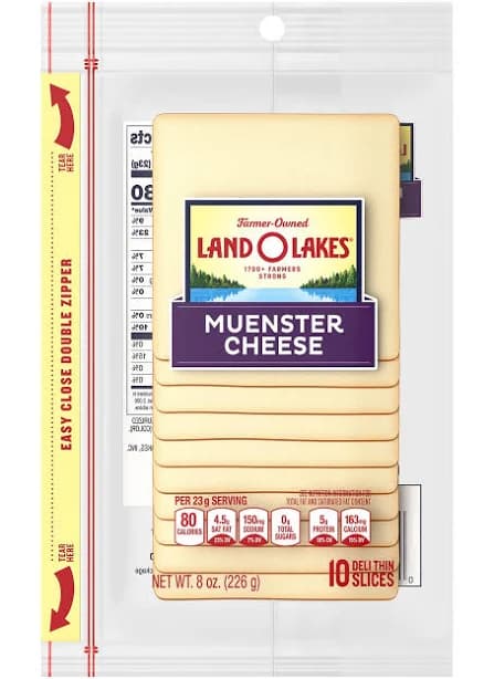 Land O Lakes Muenster Cheese Deli Thin Slices