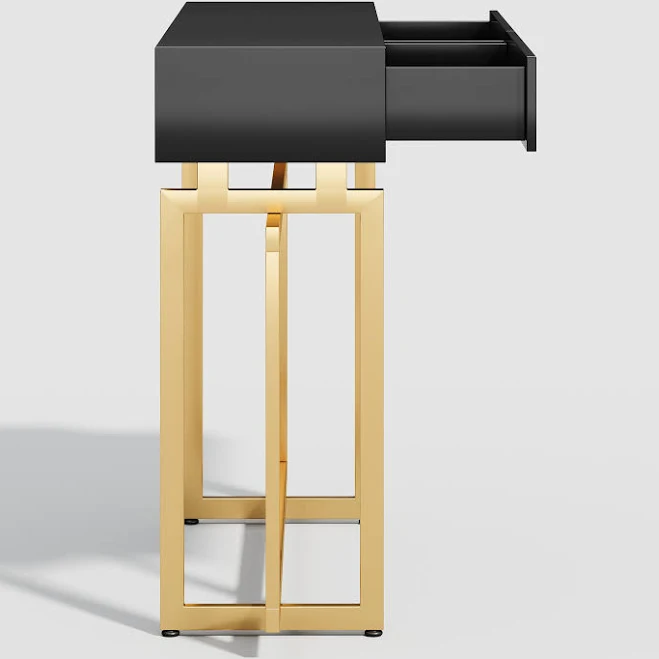 Narrow Console Table with Storage Drawers